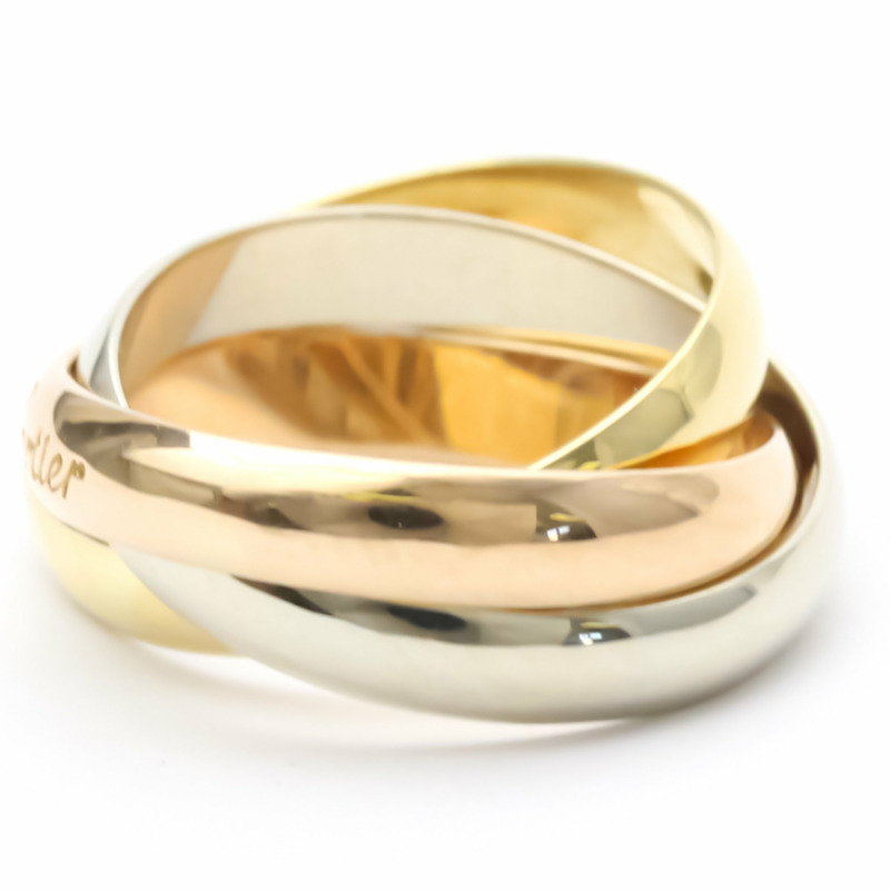 【日本直送】卡地亞 Trinity 玫瑰金 (18K)、白金 (18K)、黃金 (18K) 時尚戒指金-1
