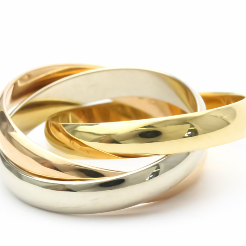 【日本直送】卡地亞 Trinity 玫瑰金 (18K)、白金 (18K)、黃金 (18K) 時尚戒指金-2