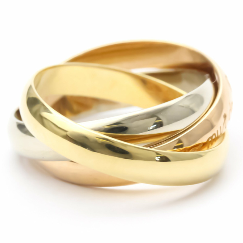【日本直送】卡地亞 Trinity 玫瑰金 (18K)、白金 (18K)、黃金 (18K) 時尚戒指金-3