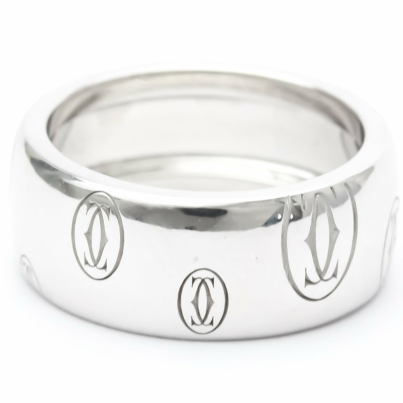 【日本直送】卡地亞生日快樂戒指 LM 白金（18K）時尚無寶石戒指銀-3