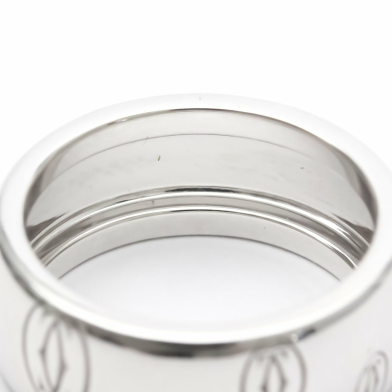 【日本直送】卡地亞生日快樂戒指 LM 白金（18K）時尚無寶石戒指銀-5