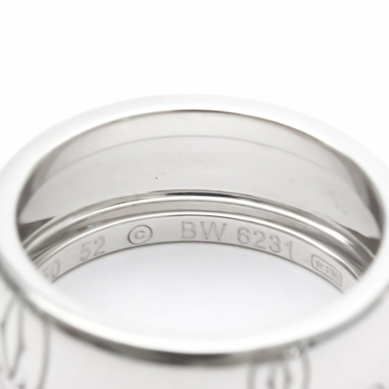 【日本直送】卡地亞生日快樂戒指 LM 白金（18K）時尚無寶石戒指銀-6