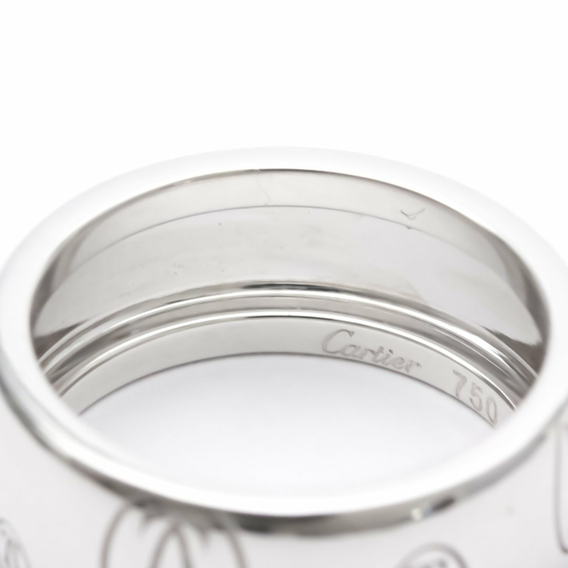 【日本直送】卡地亞生日快樂戒指 LM 白金（18K）時尚無寶石戒指銀-7