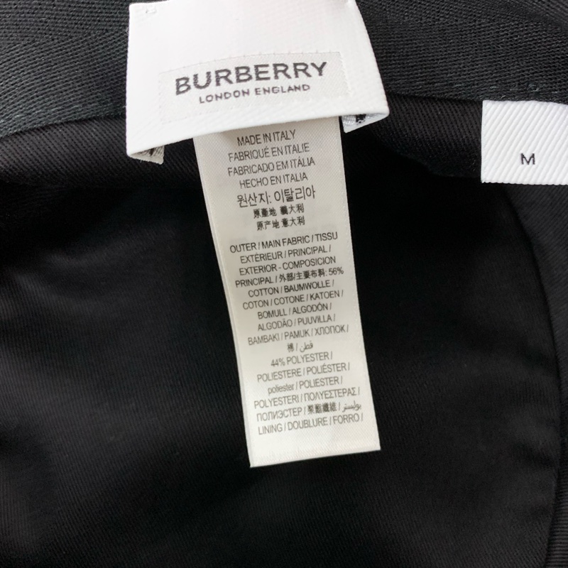 Burberry Vintage 格紋科技布料棉質漁夫帽(M)-3