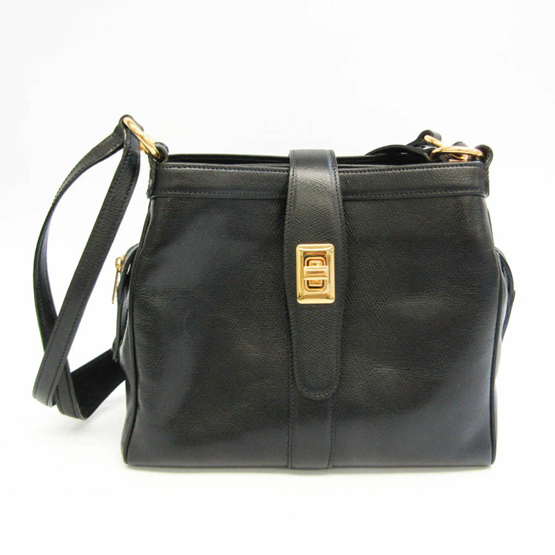 【日本直送】Morabito 女士皮革單肩包黑色-0