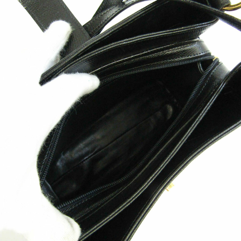 【日本直送】Morabito 女士皮革單肩包黑色-2