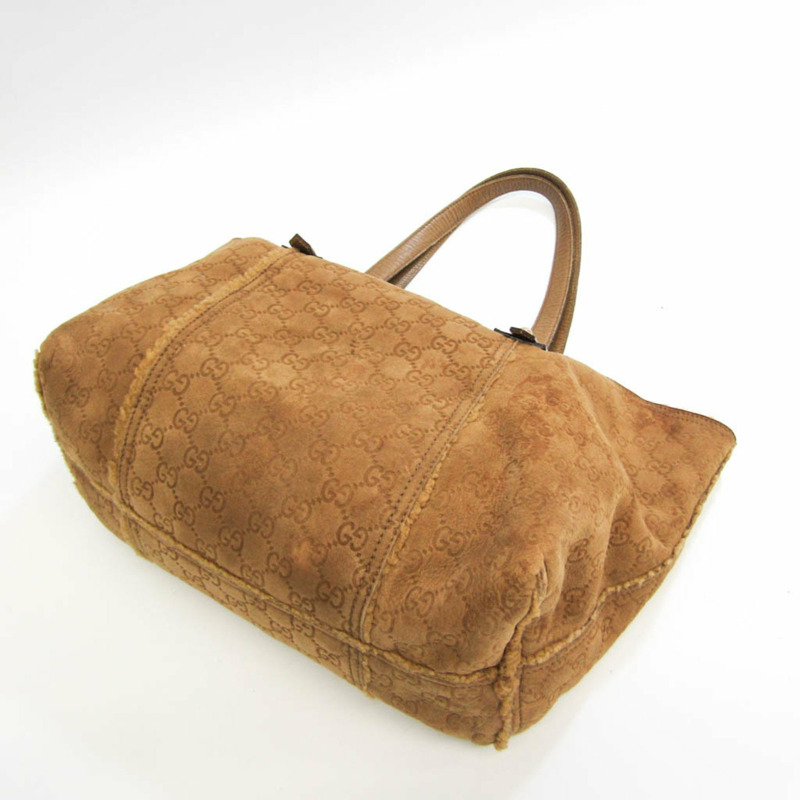【日本直送】Gucci GG 圖案 139260 女式皮革皮革手提包棕色-1
