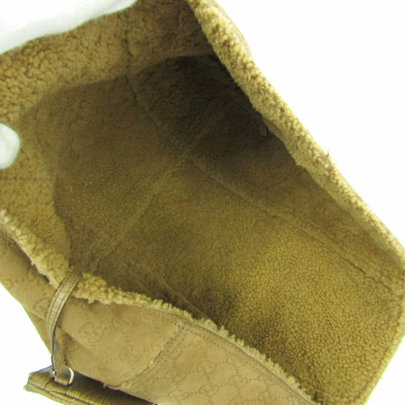 【日本直送】Gucci GG 圖案 139260 女式皮革皮革手提包棕色-2