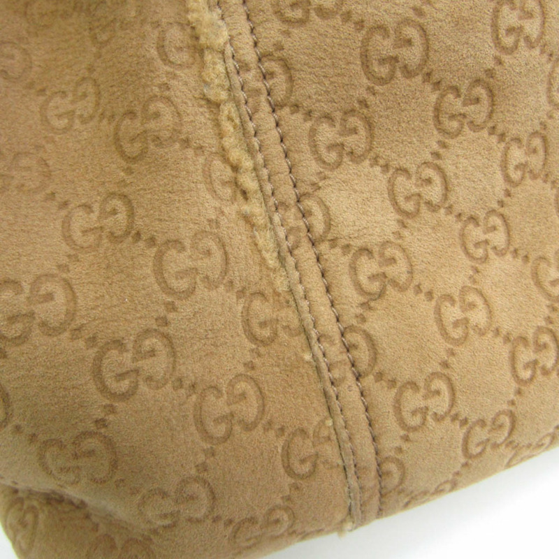 【日本直送】Gucci GG 圖案 139260 女式皮革皮革手提包棕色-3