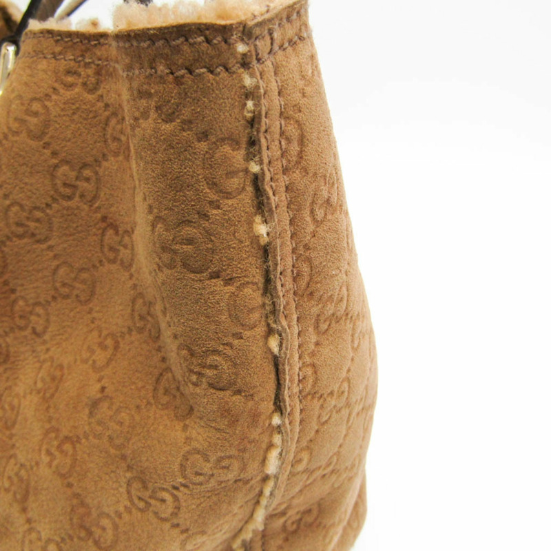 【日本直送】Gucci GG 圖案 139260 女式皮革皮革手提包棕色-4