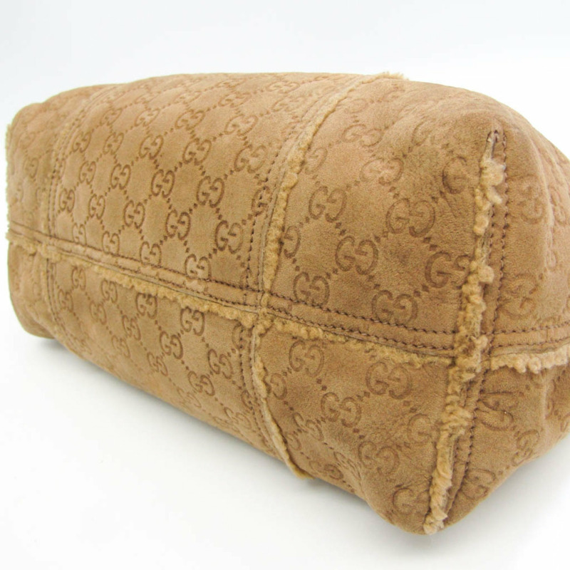 【日本直送】Gucci GG 圖案 139260 女式皮革皮革手提包棕色-5