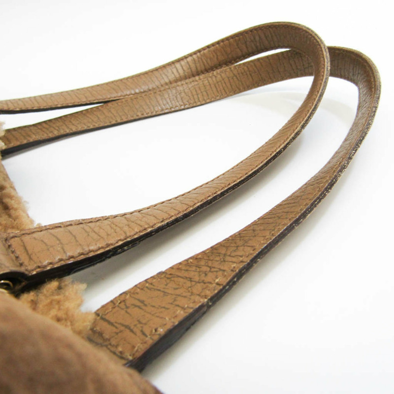 【日本直送】Gucci GG 圖案 139260 女式皮革皮革手提包棕色-8