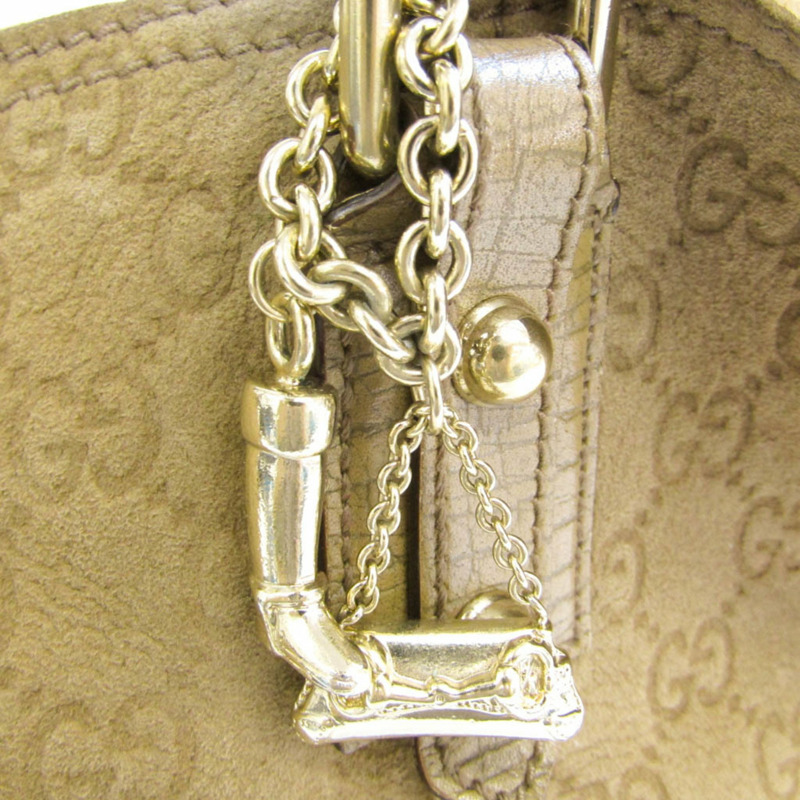 【日本直送】Gucci GG 圖案 139260 女式皮革皮革手提包棕色-10