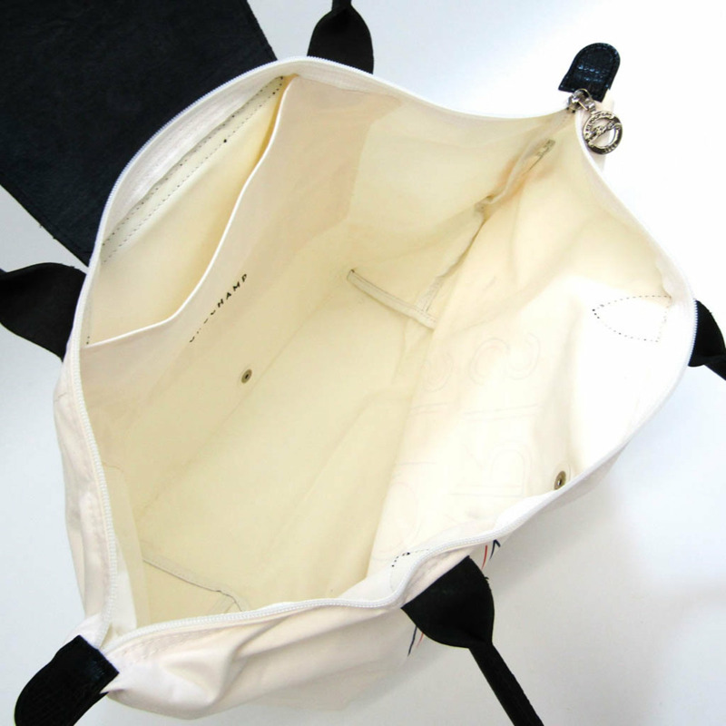 【日本直送】Longchamp Le Pliage Limited To Paris Airport 1899301AP007 女士皮革,尼龍折疊包,托特包 黑色,白色-2