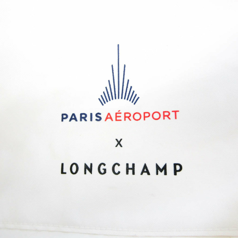 【日本直送】Longchamp Le Pliage Limited To Paris Airport 1899301AP007 女士皮革,尼龍折疊包,托特包 黑色,白色-12