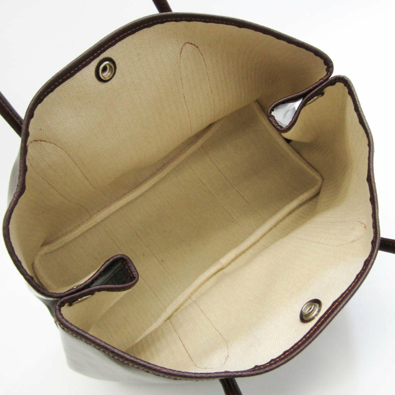 【日本直送】Hermes Garden Garden Party 女裝，男裝 Amazonia 托特包深棕色-2