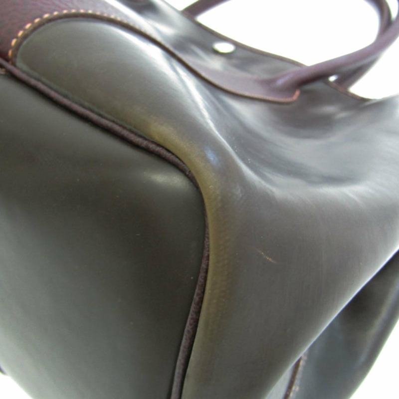 【日本直送】Hermes Garden Garden Party 女裝，男裝 Amazonia 托特包深棕色-3