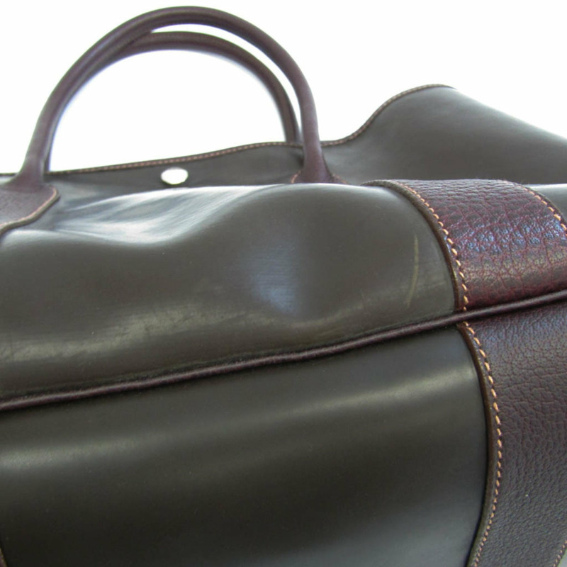 【日本直送】Hermes Garden Garden Party 女裝，男裝 Amazonia 托特包深棕色-4