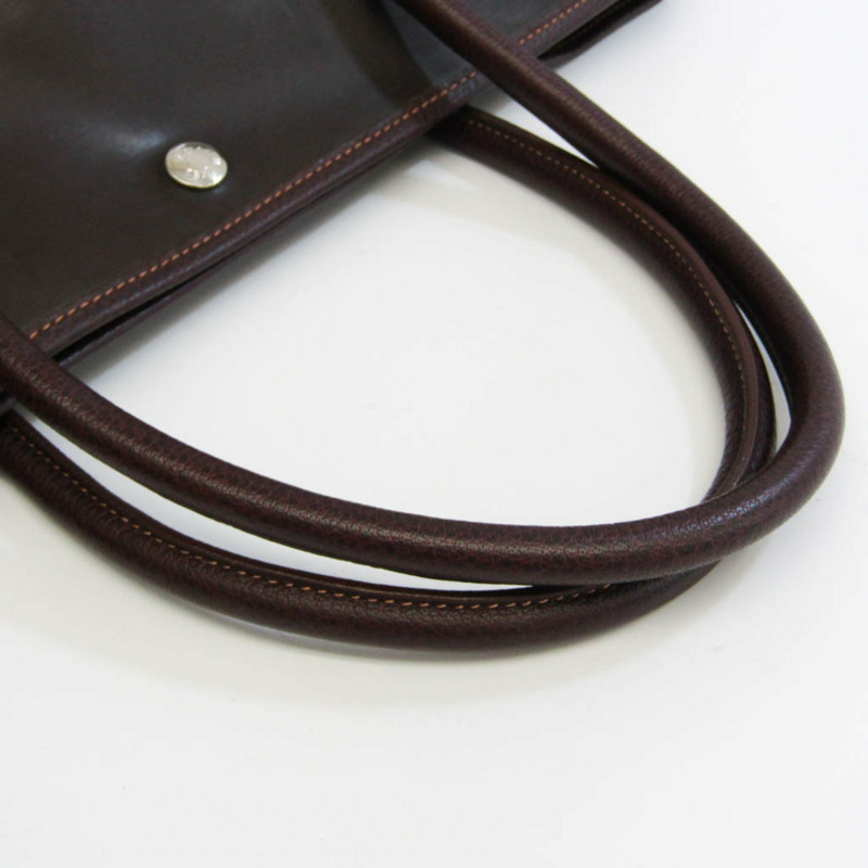 【日本直送】Hermes Garden Garden Party 女裝，男裝 Amazonia 托特包深棕色-8