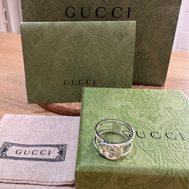Gucci G開口寬戒指(Gucci戒圍14)-1