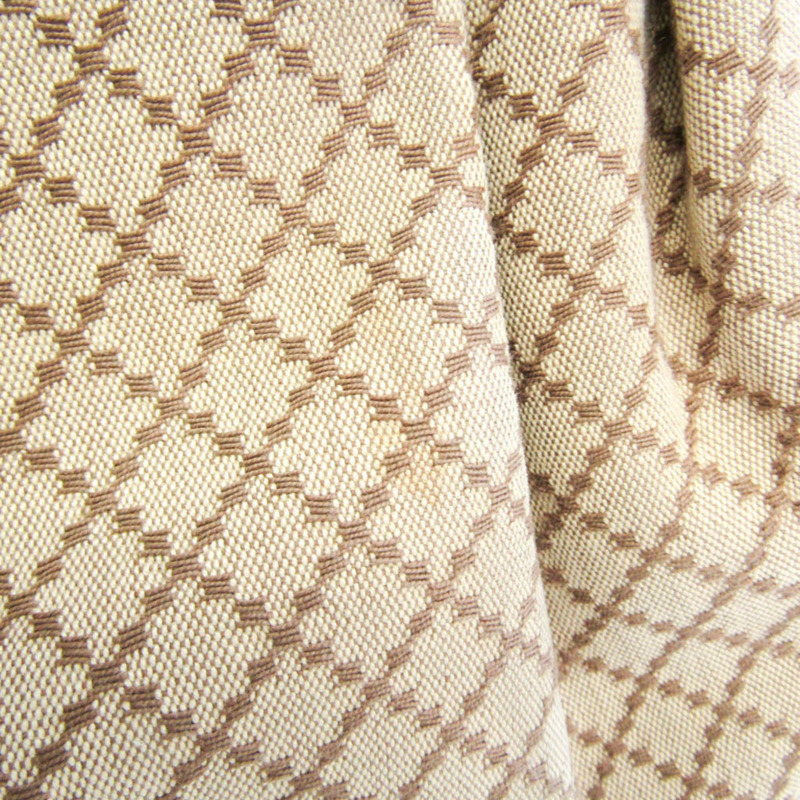 【日本直送】Gucci GG Canvas 211944 女士帆布皮革手袋米色黑色-3