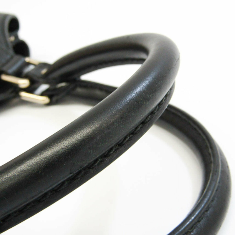 【日本直送】Gucci GG Canvas 211944 女士帆布皮革手袋米色黑色-7