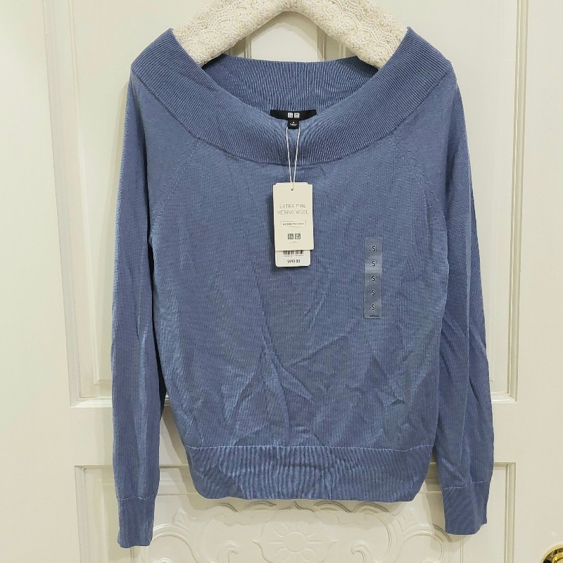 UNIQLO 日本品牌 全新含吊牌 莫蘭迪柔軟100%羊毛針織-0