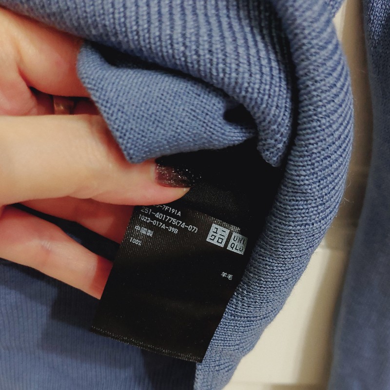 UNIQLO 日本品牌 全新含吊牌 莫蘭迪柔軟100%羊毛針織-6