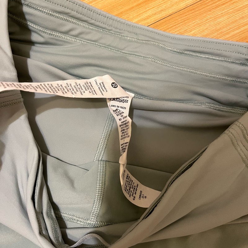 Lululemon 網球裙 Pace Rival 有內襯 有口袋 水藍色-3