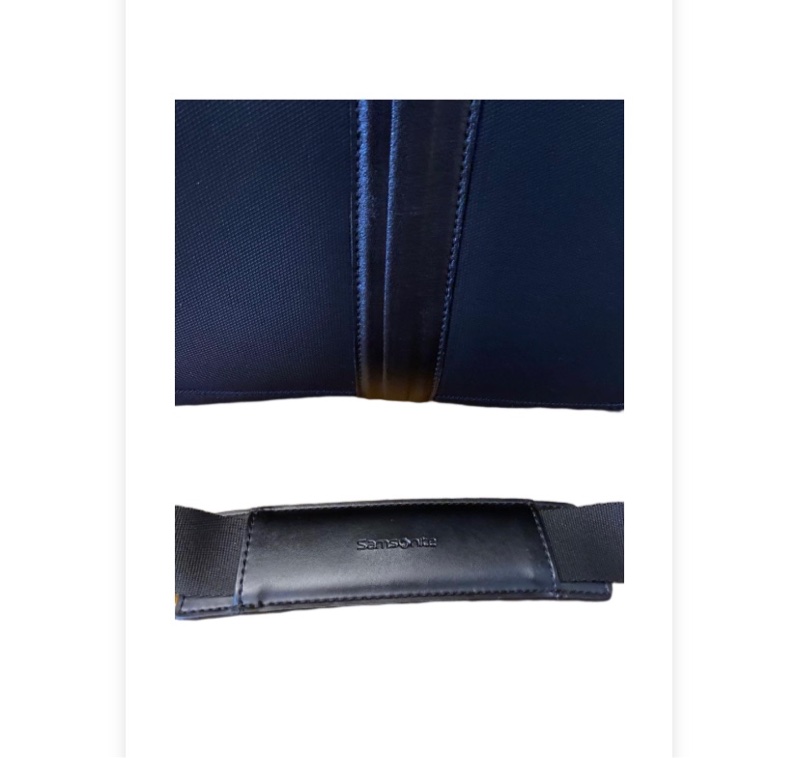 Samsonite 新秀麗 商務筆電公事包 3層設計 防潑水 手提、可拆式肩背2用 黑色-3