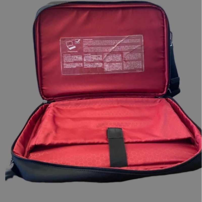 Samsonite 新秀麗 商務筆電公事包 3層設計 防潑水 手提、可拆式肩背2用 黑色-5