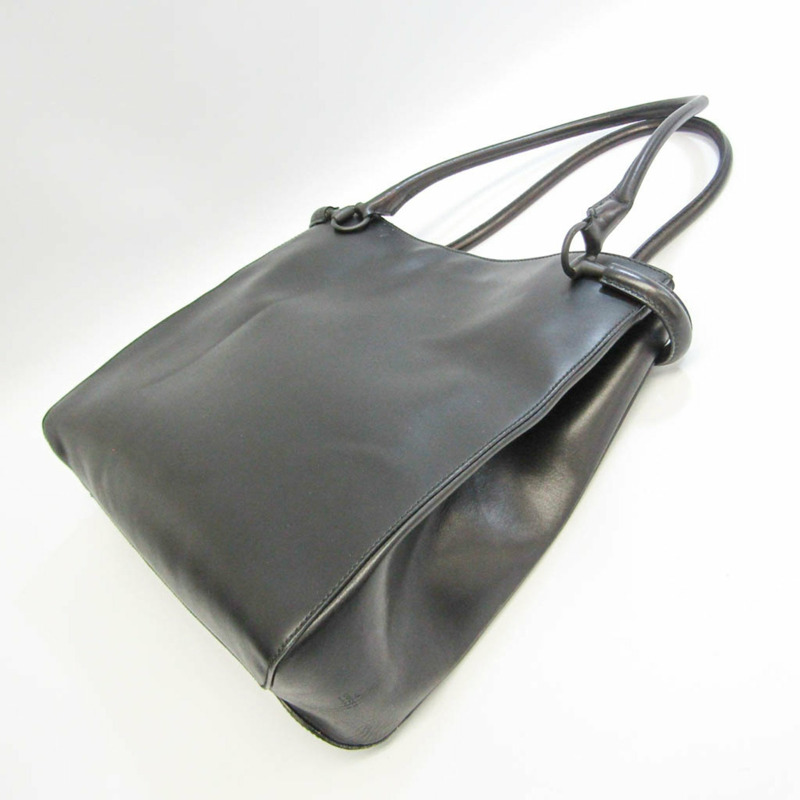 【日本直送】Gucci 101346 女士皮革手提包黑色-1