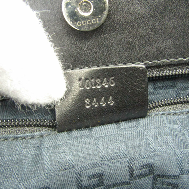 【日本直送】Gucci 101346 女士皮革手提包黑色-12