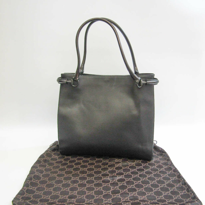【日本直送】Gucci 101346 女士皮革手提包黑色-13