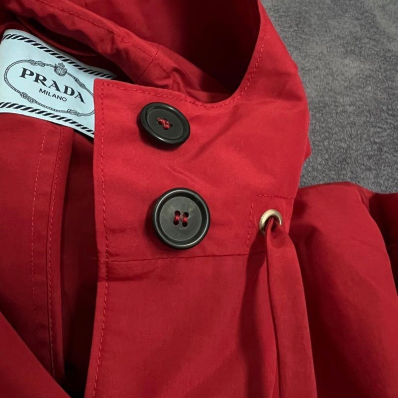 Prada  風衣外套 紅色-2