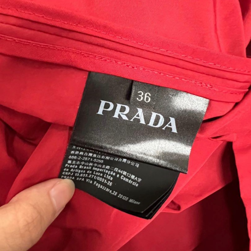 Prada  風衣外套 紅色-6