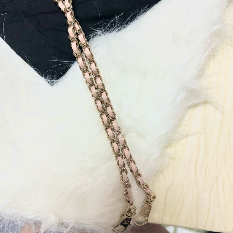 Chanel 🇫🇷coco handle small bag （粉色荔枝皮+淡金釦）-8