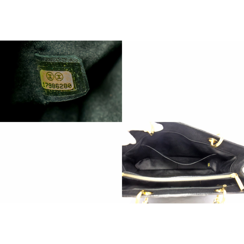 【日本直送】CHANEL Caviar GST 13" Grand Shopping Tote 鏈單肩包黑色-8