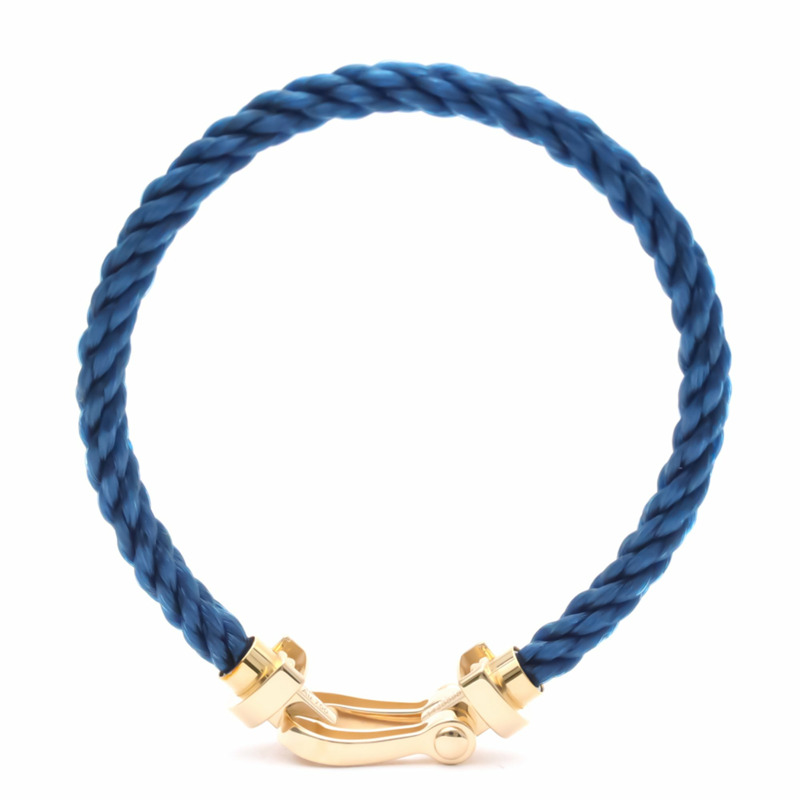 【日本直送】拋光 FRED Force 10 大號型號 #16 18K 玫瑰金鋼手鍊 BF553570-2