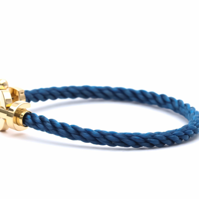 【日本直送】拋光 FRED Force 10 大號型號 #16 18K 玫瑰金鋼手鍊 BF553570-3