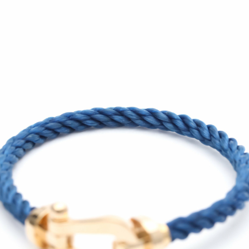 【日本直送】拋光 FRED Force 10 大號型號 #16 18K 玫瑰金鋼手鍊 BF553570-6