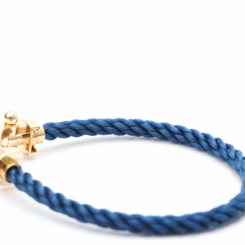 【日本直送】拋光 FRED Force 10 大號型號 #16 18K 玫瑰金鋼手鍊 BF553570-7