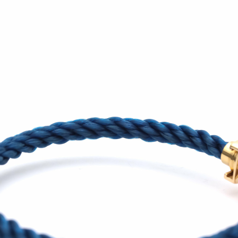 【日本直送】拋光 FRED Force 10 大號型號 #16 18K 玫瑰金鋼手鍊 BF553570-9