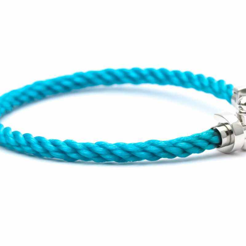 【日本直送】拋光 FRED Force 10 大號型號 #17 18K 白金鋼手鍊 BF553612-5