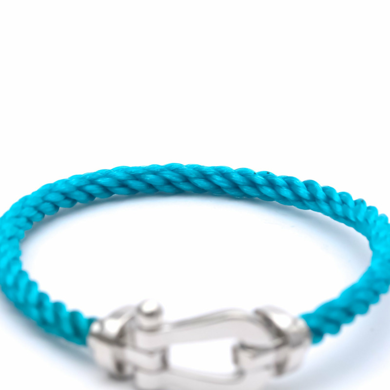 【日本直送】拋光 FRED Force 10 大號型號 #17 18K 白金鋼手鍊 BF553612-6