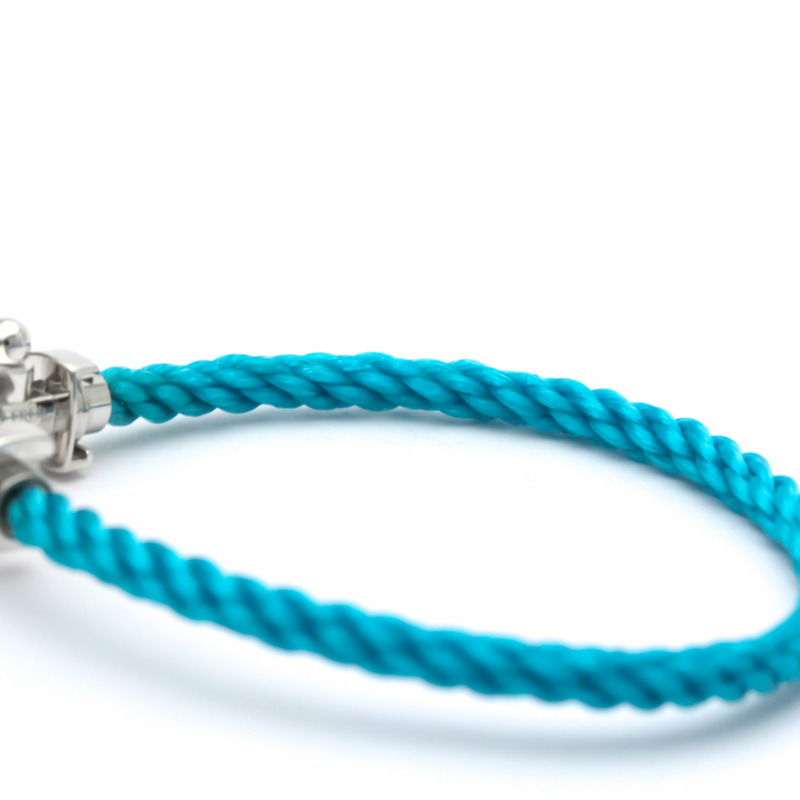 【日本直送】拋光 FRED Force 10 大號型號 #17 18K 白金鋼手鍊 BF553612-7