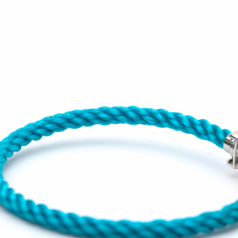 【日本直送】拋光 FRED Force 10 大號型號 #17 18K 白金鋼手鍊 BF553612-9