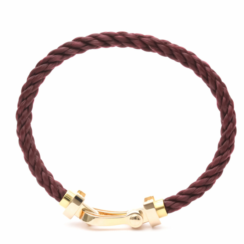 【日本直送】拋光 FRED Force 10 大號型號 #15 18K 玫瑰金鋼手鍊 BF554218【限時大折扣!!全面現打9折】-2