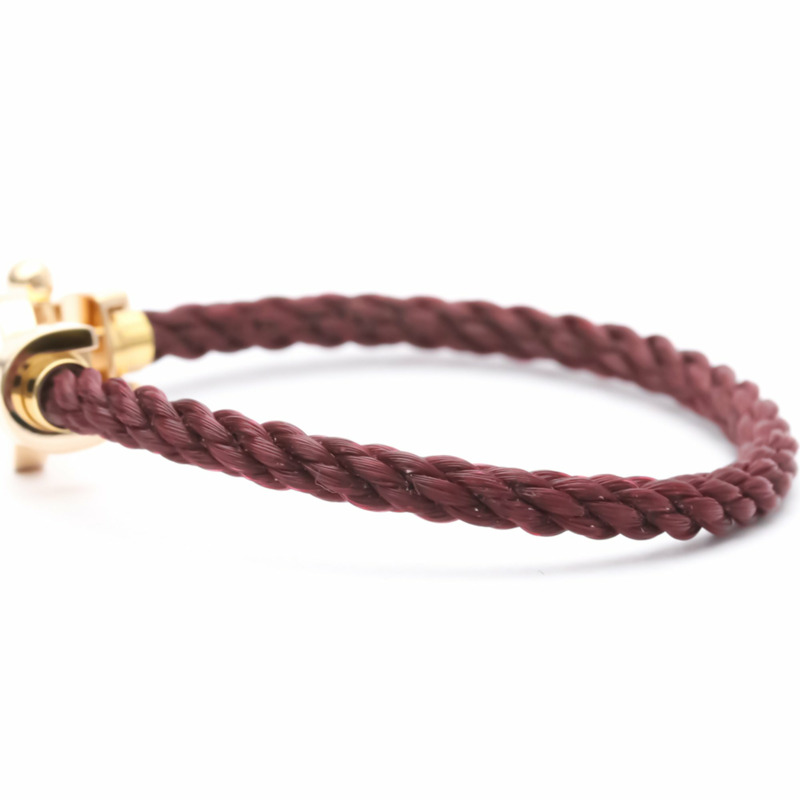 【日本直送】拋光 FRED Force 10 大號型號 #15 18K 玫瑰金鋼手鍊 BF554218【限時大折扣!!全面現打9折】-3