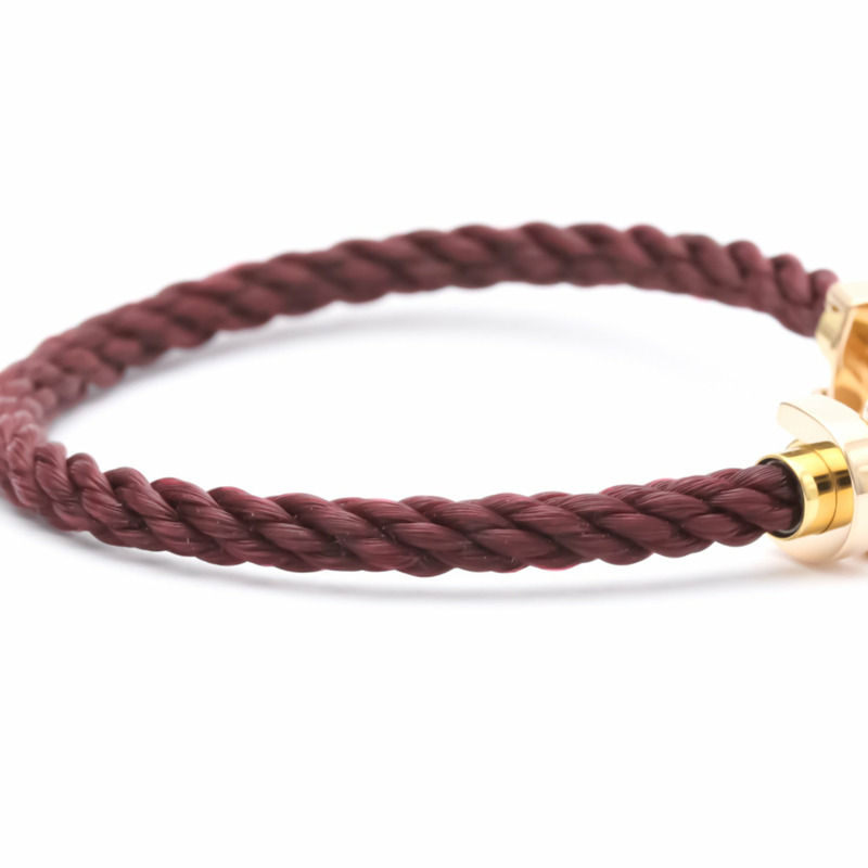 【日本直送】拋光 FRED Force 10 大號型號 #15 18K 玫瑰金鋼手鍊 BF554218【限時大折扣!!全面現打9折】-5